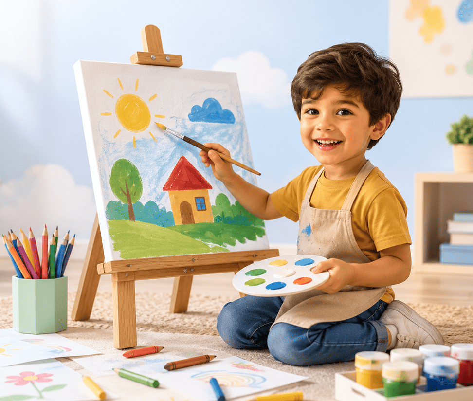 علّم طفلك الرسم والتلوين خطوة بخطوة